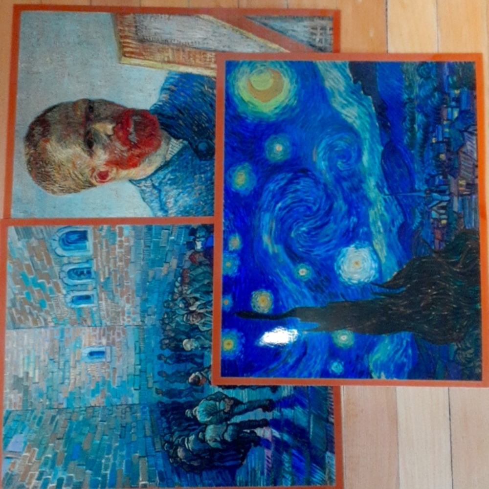 Three Vincent Van Gough prints (sold as bundle)